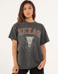 FULL TILT Texas Horn Womens Oversized Tee image number 1