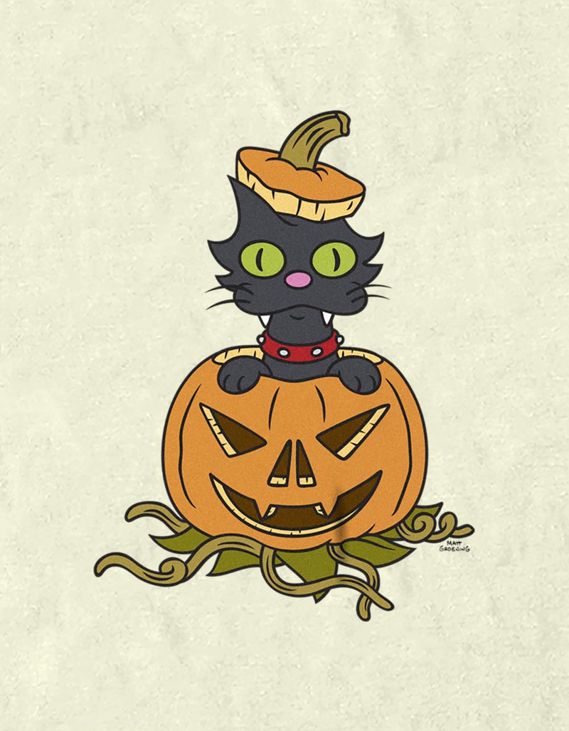 THE SIMPSONS Snowball II In Pumpkin Unisex Tee image number 1