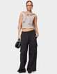 EDIKTED Petite Wide Leg Cargo Sweatpants image number 5