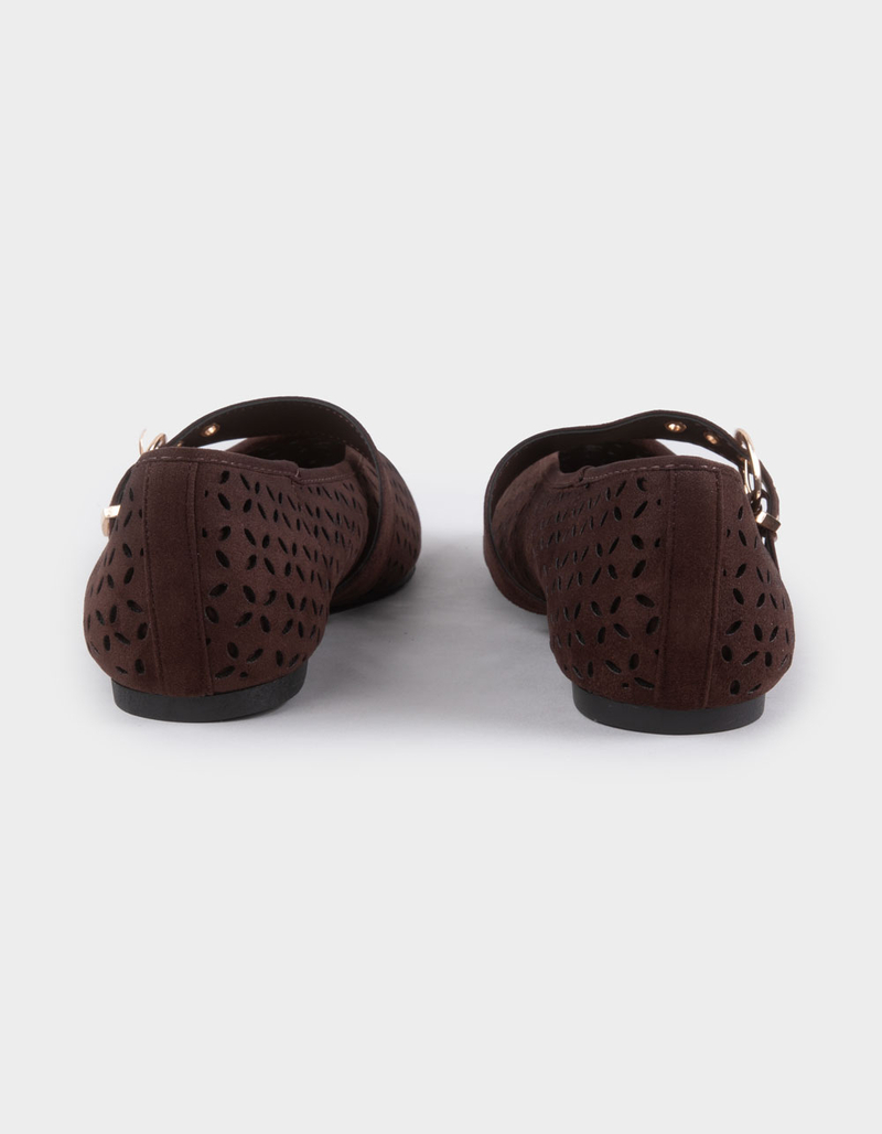TOP MODA Linda Womens Perforated Mary Jane Shoes image number 3