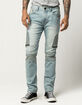 RSQ London Moto Mens Skinny Jeans image number 1