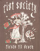 RIOT SOCIETY Fiesta Til Death Mens Heavyweight Tee image number 3
