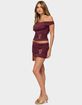 EDIKTED Kenia Abstract Ring Mini Skirt image number 4