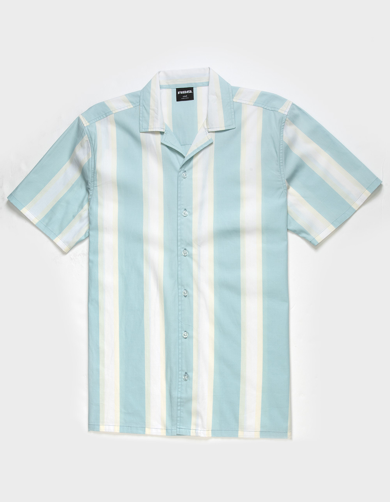 RSQ Mens Stripe Button Up Shirt image number 1