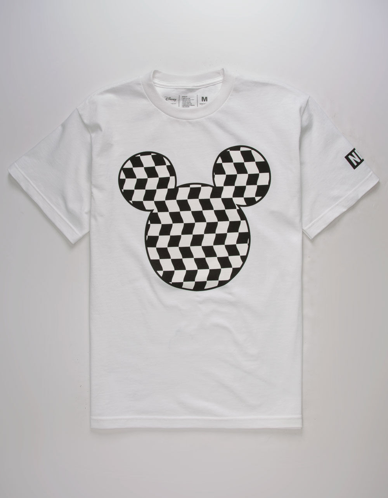 NEFF Disney Collection Mickey Head Checker White Mens T-Shirt image number 0