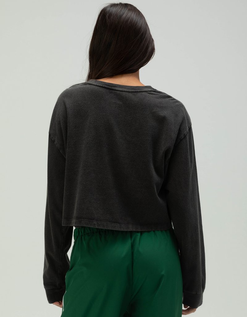 VANS Oval Wash Relaxed Womens Long Sleeve Crop Tee image number 3