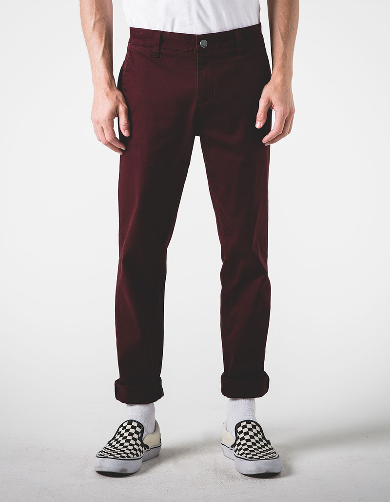 RSQ London Mens Skinny Stretch Chino Pants image number 1