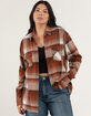 RSQ Womens Plaid Oversized Flannel image number 1