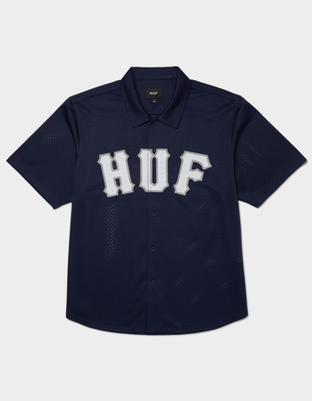 HUF Arch Mens Button Up Mesh Shirt Primary Image