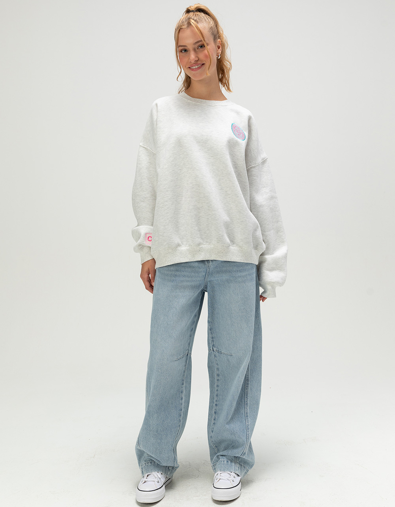 MALIBU SKYYE Stamps Womens Crewneck Sweatshirt image number 7