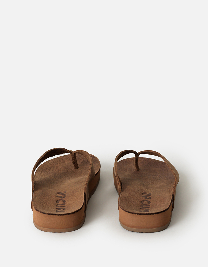 RIP CURL Freedom Leather Bloom Open Toe Womens Flip Flops  image number 1