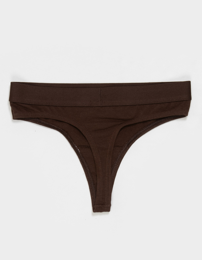 FULL TILT Waistband Cotton Thong image number 1