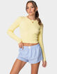 EDIKTED Mallory Cable Knit Sweater image number 1