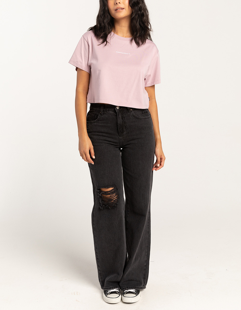 CONVERSE Woodmark Womens Crop Tee image number 1