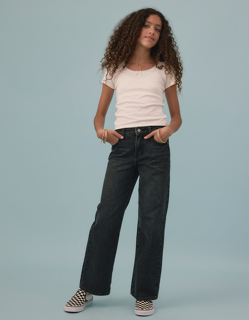 RSQ Girls High Rise Wide Leg Jeans image number 0
