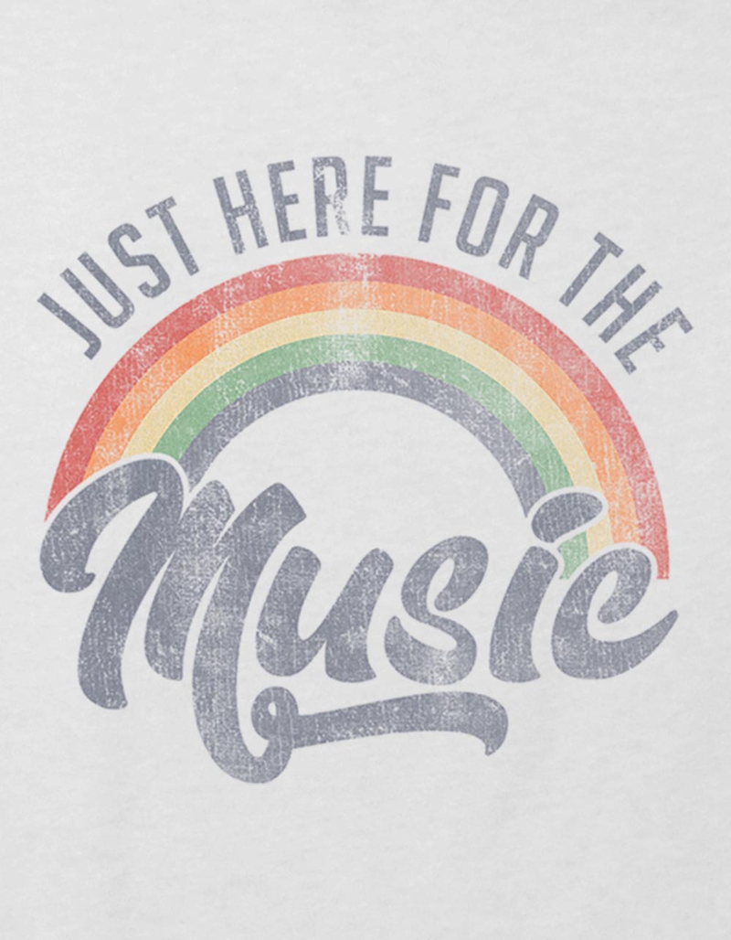 MUSIC Here For The Music Girls Crop Tee image number 1