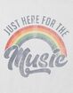 MUSIC Here For The Music Girls Crop Tee image number 2