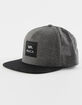 RVCA Square Mens Snapback Hat image number 1