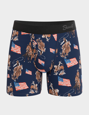 SHINESTY Bootstraps & Chaps Mens Mid Boxer Briefs Primary Image
