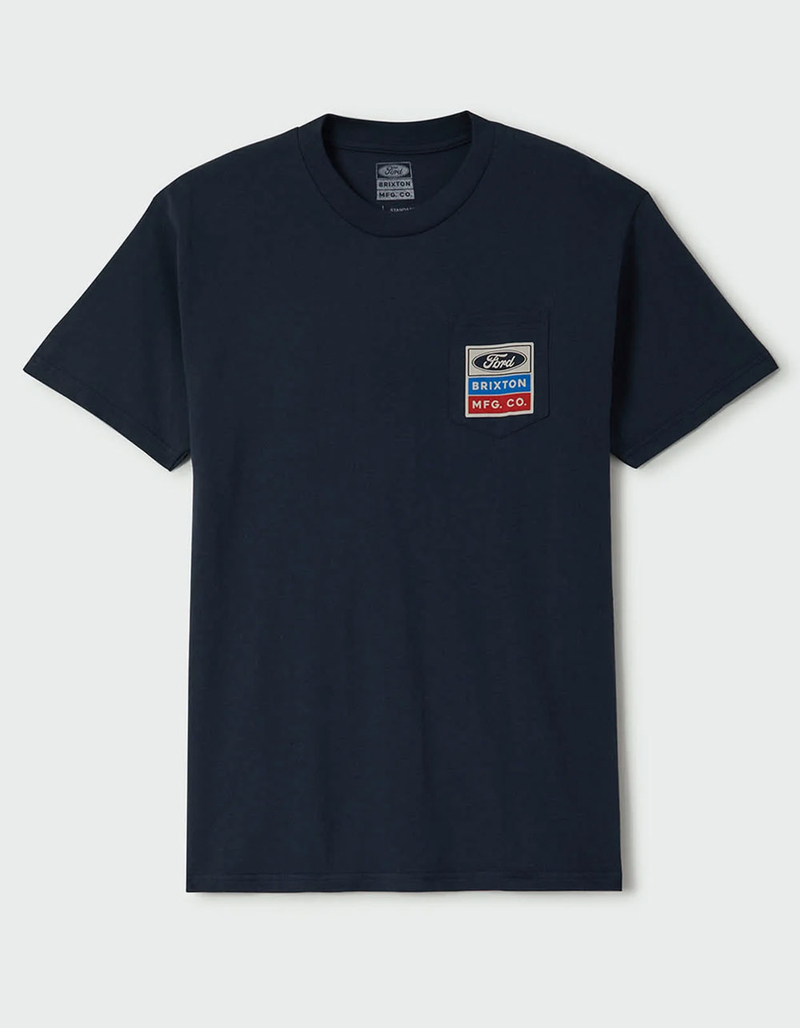 BRIXTON x Ford Service Department Mens Pocket Tee image number 1