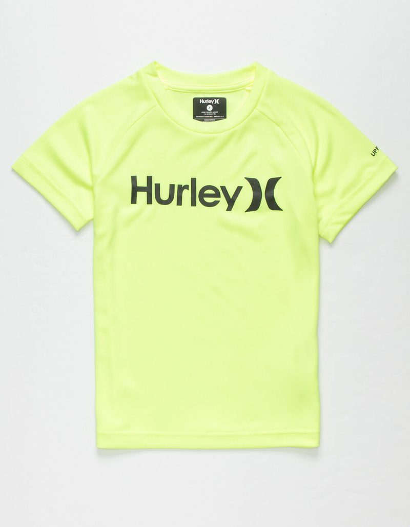 HURLEY One And Only Little Boys Lime Rash Guard (4-7) image number 0