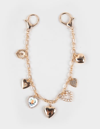 FULL TILT Heart Locket Pearl Bag Charm Primary Image