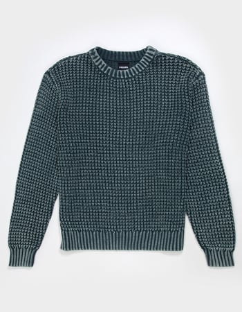 RSQ Mens Washed Waffle Sweater Alternative Image