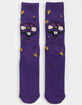 HUF Nug Man Mens Purple Crew Socks image number 1