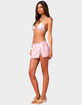 EDIKTED Barbie&trade; Linen Look Wrap Mini Skirt image number 4