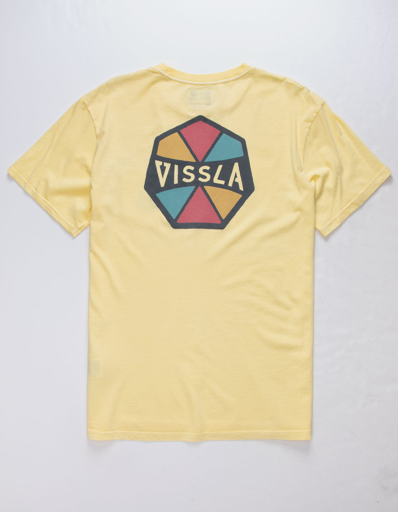 VISSLA Simons Light Yellow Mens Pocket Tee image number 0