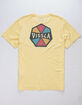 VISSLA Simons Light Yellow Mens Pocket Tee image number 1