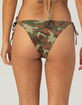 FULL TILT Camo Tie Side Cheeky Bikini Bottoms image number 4