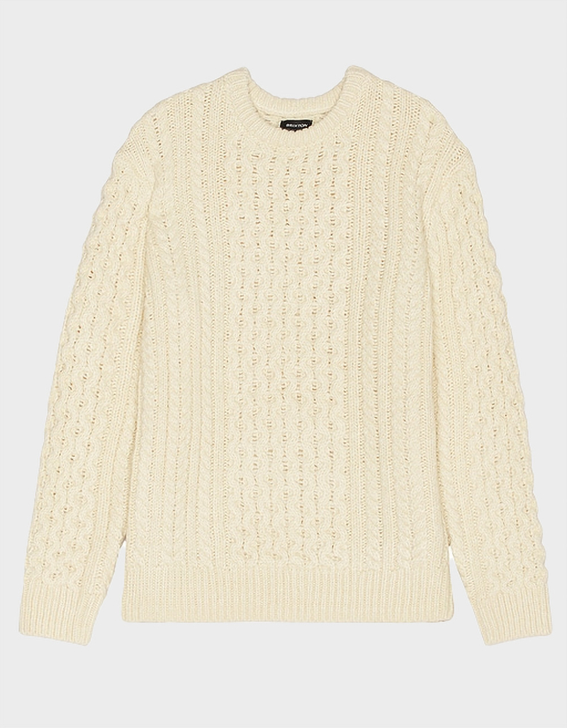 BRIXTON Fisherman Mens Cable Knit Sweater image number 0
