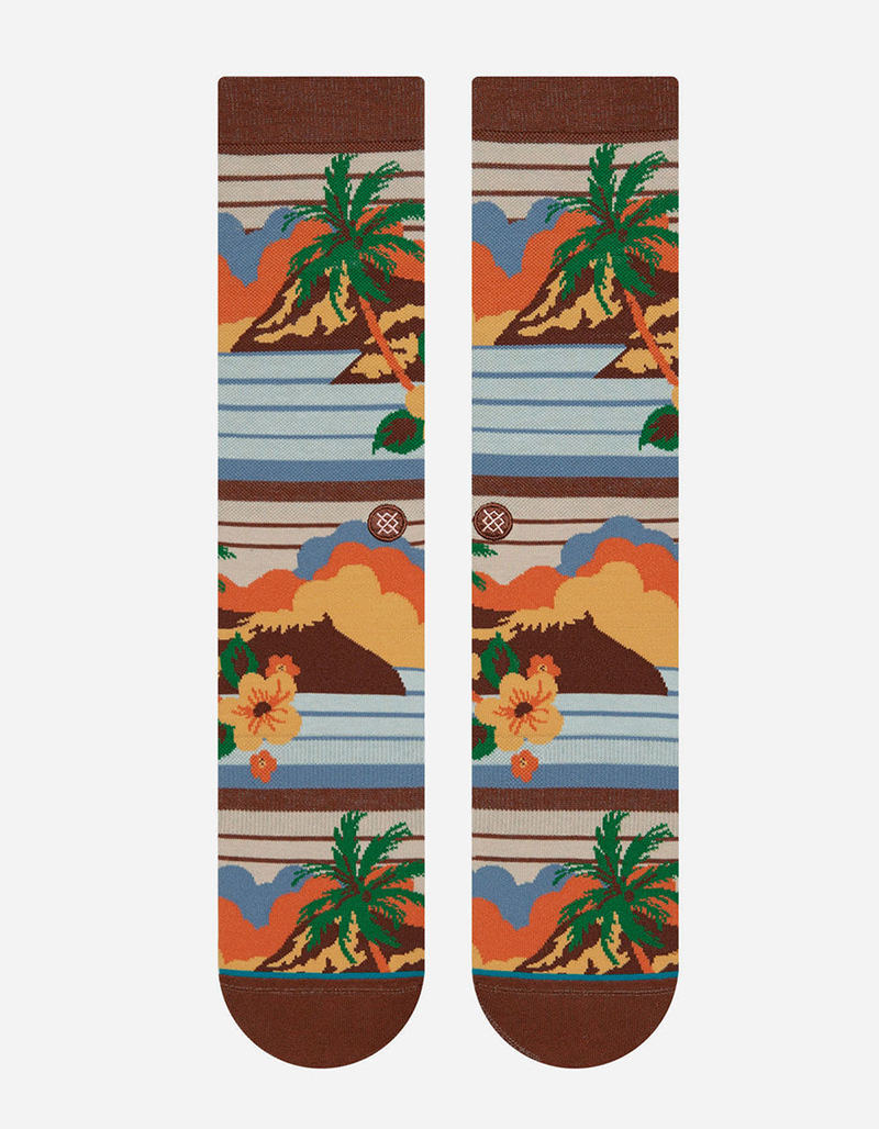 STANCE Kekaha Mens Crew Socks BROWN Tillys