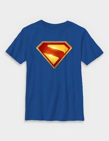 SUPERMAN Logo Shine Unisex Kids Tee Primary Image