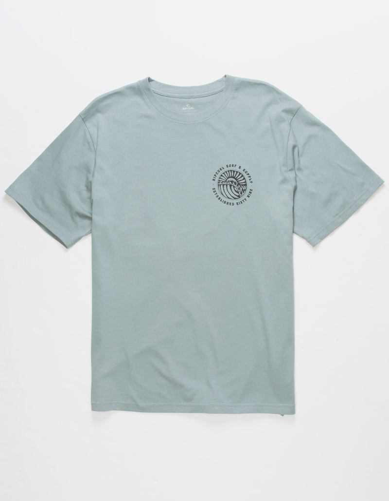 RIP CURL Sunset Waves Mens Tee image number 1