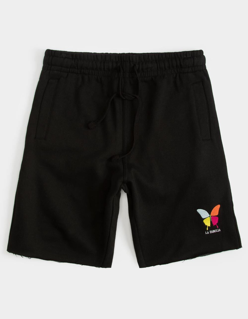 LA FAMILIA Butterfly Mens Sweat Shorts image number 0