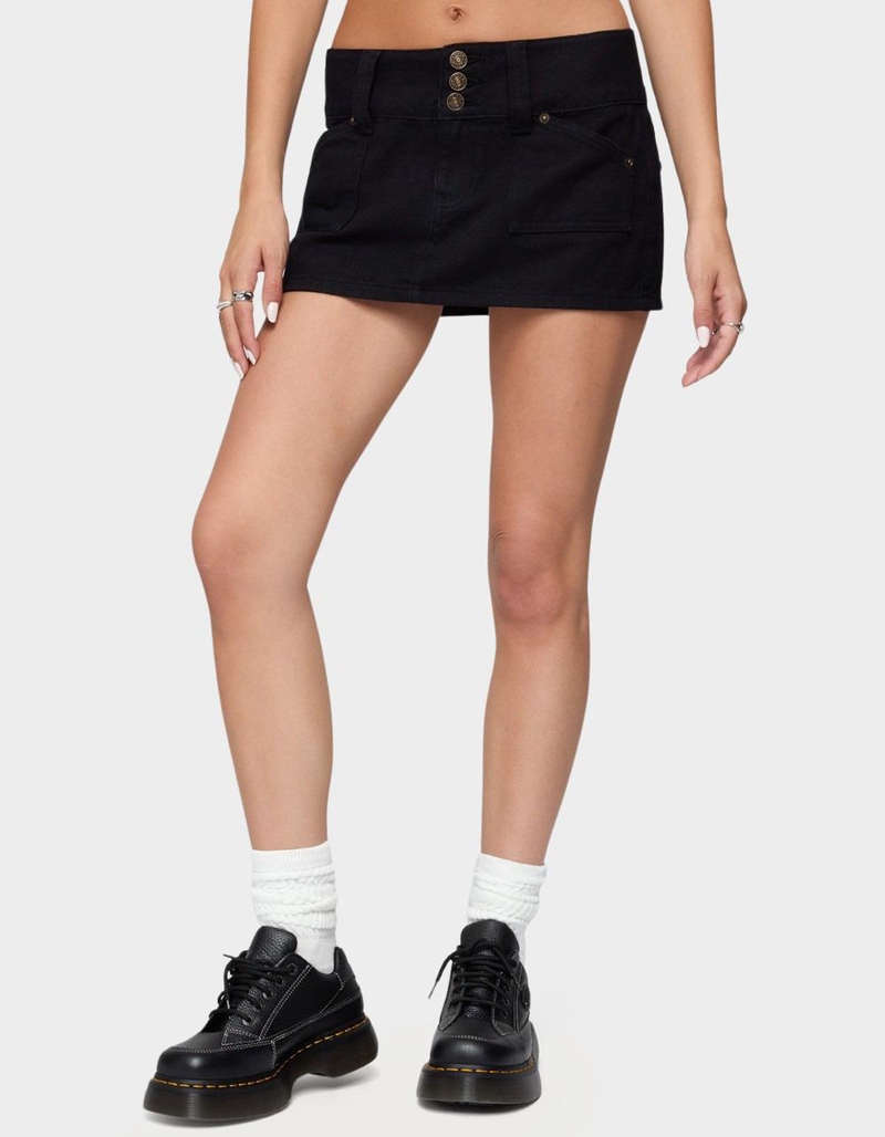 EDIKTED Mckinley Denim Mini Skirt image number 0