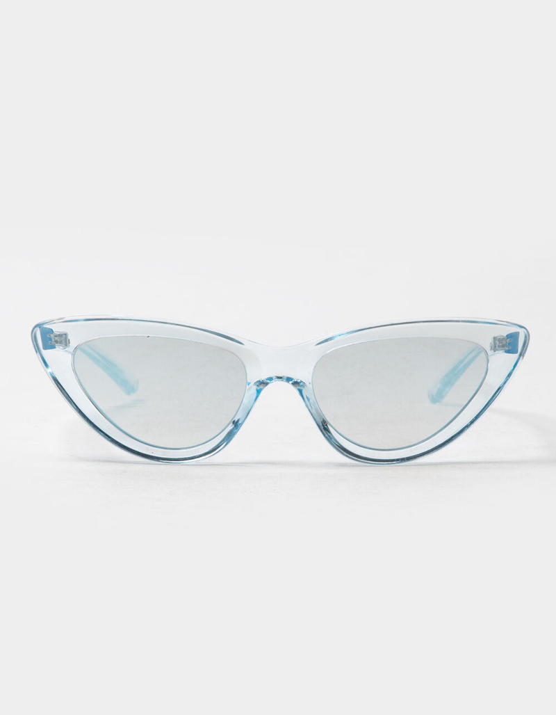 FULL TILT Mirrored Cat Eye Sunglasses image number 1