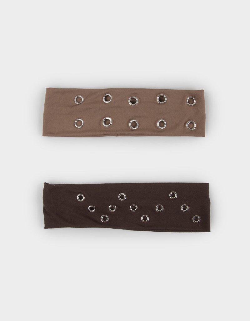 FULL TILT 2 Pack Grommet Cotton Headbands image number 0