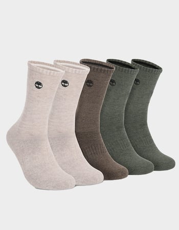TIMBERLAND Rivington 5 Pack Mens Cushioned Crew Socks Primary Image