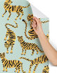 DENY DESIGNS Cat Coquillette Tiger Collection: Mint Orange 2" x 8" Wallpaper Panel image number 2