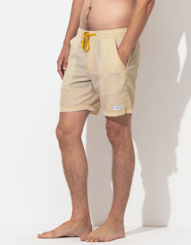 BANKS JOURNAL Tallows Mens Elastic Waist Boardshorts image number 4