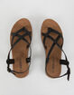 SODA Criss Cross Ankle Womens Black Sandals image number 5