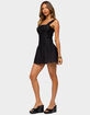 EDIKTED Harmonie Tie Front Mini Dress image number 2