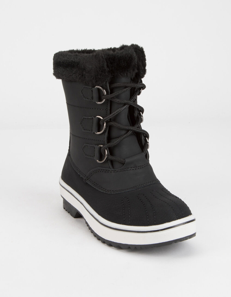 LUCKY TOP Black Girls Winter Boots image number 1