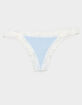 FULL TILT Rib Lace Trim Thong image number 1