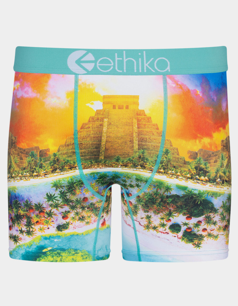 ETHIKA Tulum Temple Mens Mid Boxer Briefs image number 0