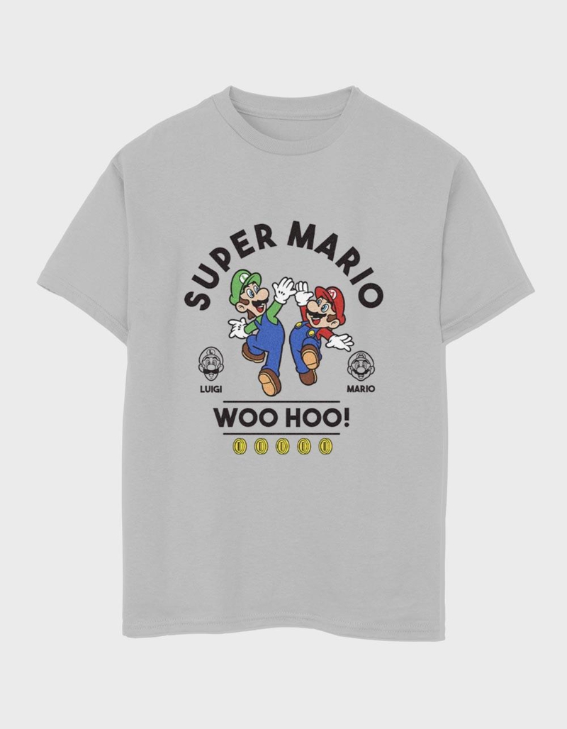 SUPER MARIO Woo Hoo Mario Luigi Boys Tee image number 0