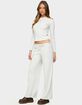 EDIKTED Cicilia Straight Leg Ribbed Pants image number 5